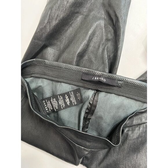 J Brand Edita Leather Leggings in Black - Picture 5 of 5